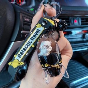 Galactic Travel Bear Keychain